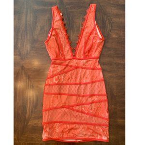 Bebe Lace Mini Dress